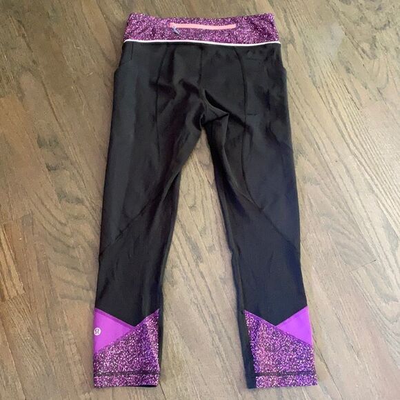 LULULEMON PACE Rival Crop Side Pocket Run Legging - Picture 2 of 10